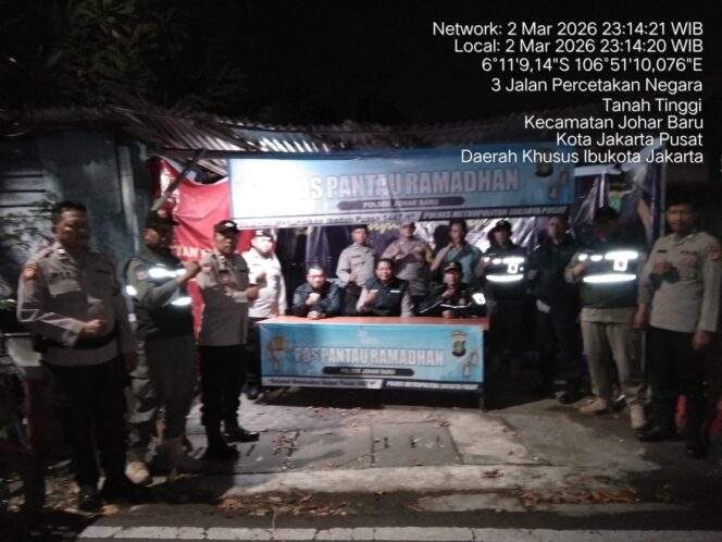 
					Ramadhan Aman dan Kondusif, Polsek Johar Baru Siagakan Lima Pos Pantau Hingga Dini Hari