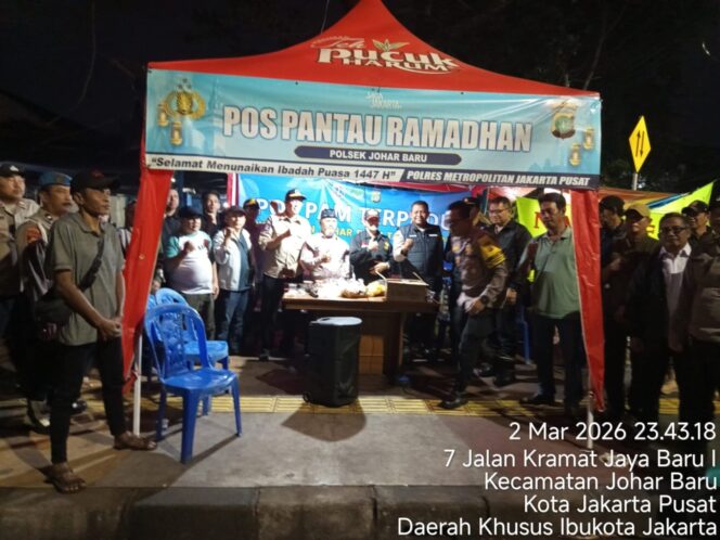 
					Dini Hari Tetap Siaga, Wakapolsek Johar Baru Pastikan Pos JOTET Ramadhan Berjalan Optimal
