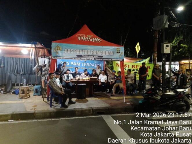 
					Pos Pantau Ramadhan Jotet Aktif, Sinergi Aparat dan Warga Perkuat Keamanan Johar Baru