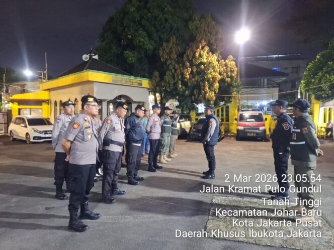 
					Apel Patroli Gabungan Tiga Pilar Perkuat Antisipasi Guantibmas Ramadhan di Johar Baru