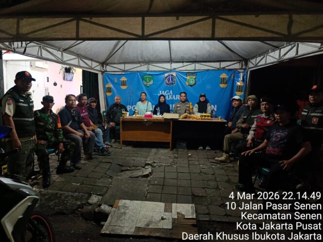 
					Pengecekan Pos Pantau Ramadan di Kelurahan Senen, Situasi Terpantau Aman dan Kondusif