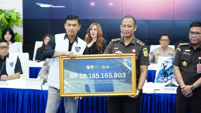 
					Bareskrim Polri Eksekusi Aset Judi Online Rp58 Miliar, Diserahkan ke Negara