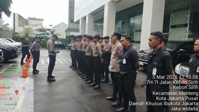 
					Polsek Metro Menteng Gelar Apel Pelayanan, Siagakan Personel Antisipasi Unras di Kantor BGN