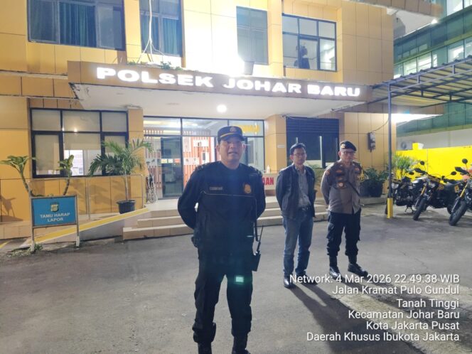 
					Apel Patroli Gabungan Tiga Pilar Antisipasi Guantibmas Malam Ramadhan di Polsek Johar Baru