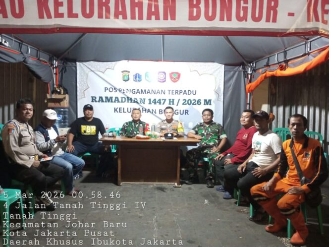 
					Polisi dan Tiga Pilar Pantau Kamtibmas Ramadan di Bungur, Antisipasi Tawuran dan Perang Sarung