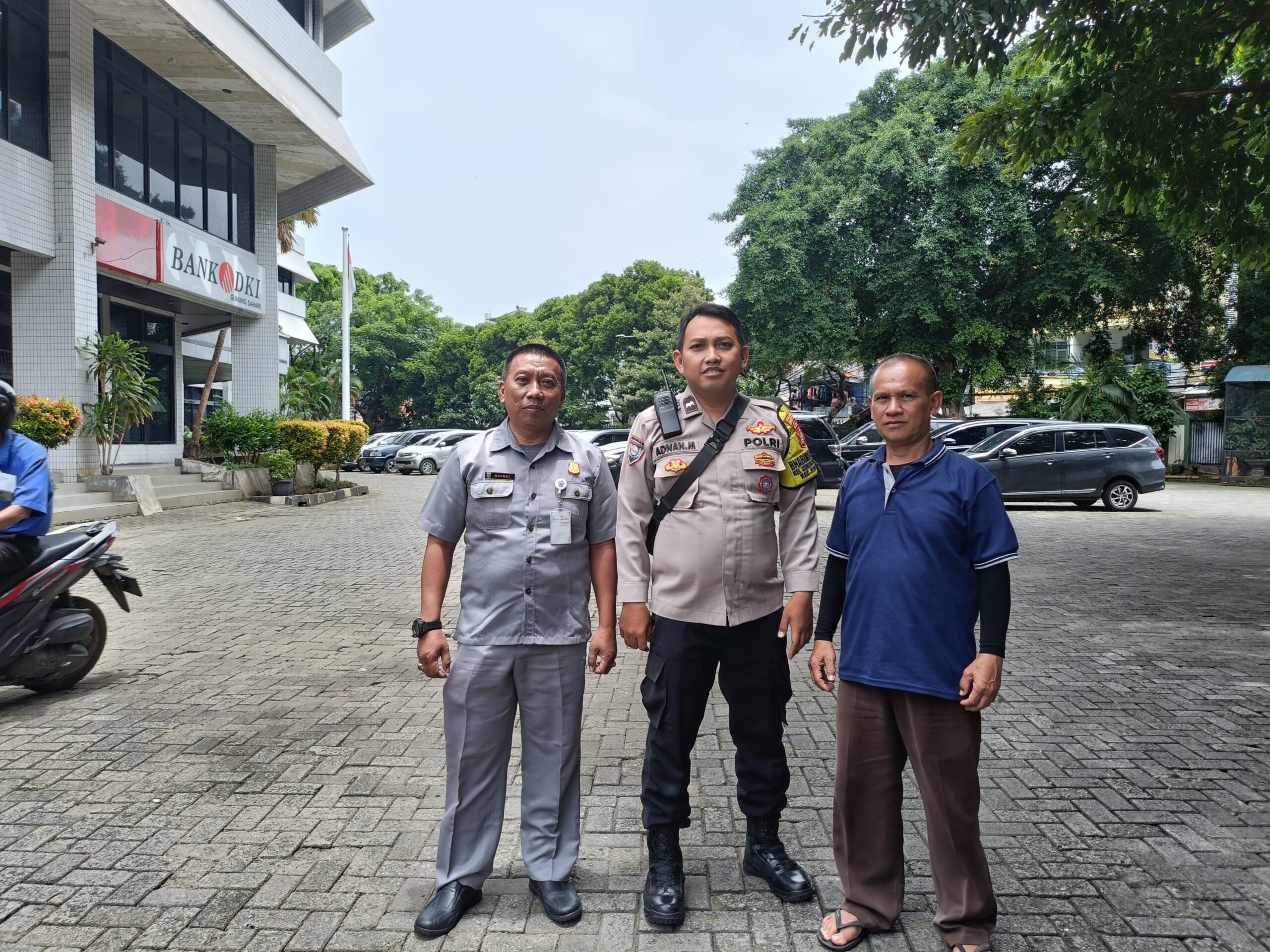 Pembinaan Bhabinkamtibmas Kepada SATPAM Dinas KPKP Gunung Sahari” Jadwalkan Pengecekan CCTV