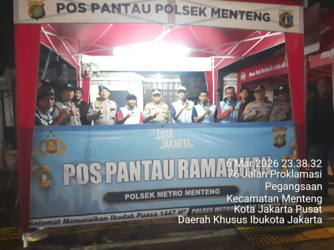
					Pengamanan Ramadhan Ditingkatkan, Wakapolsek Metro Menteng Pimpin Pemantauan Malam di Pos Tambak