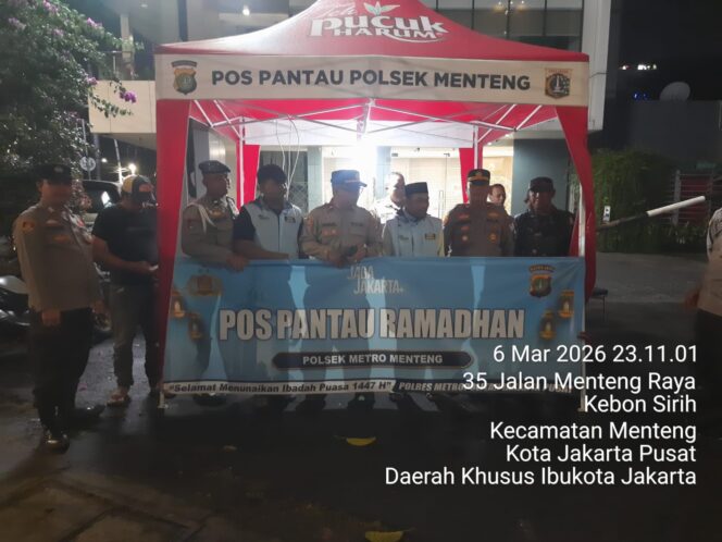 
					Wakapolsek Metro Menteng Turun Langsung, Pengamanan Ramadhan Diperketat di Pos Pantau Cikini Menteng Raya