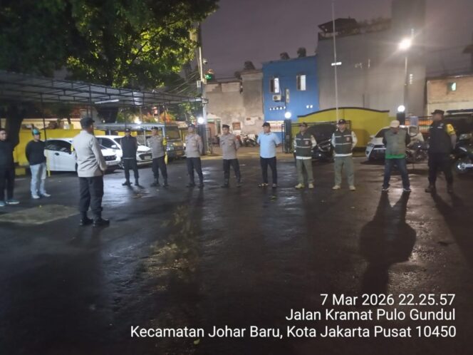 
					Apel Patroli Tiga Pilar Digelar, Antisipasi Gangguan Kamtibmas di Wilayah Johar Baru Saat Ramadhan