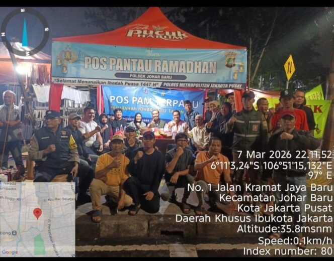 
					Perkuat Keamanan Ramadhan, Tiga Pilar Pantau Kamtibmas di Pos Pantau Johar Baru