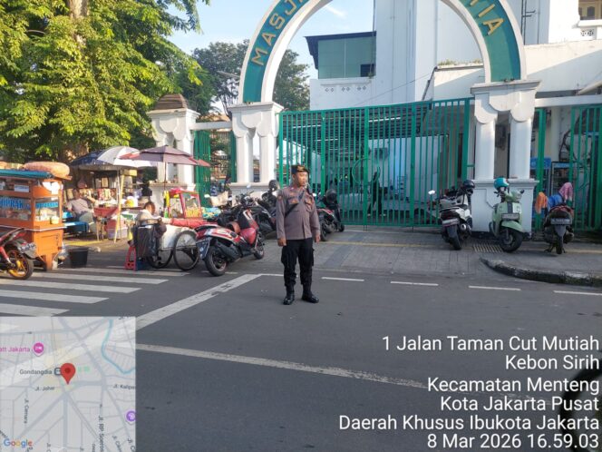 
					Polsek Metro Menteng Tingkatkan Pengamanan Pasar Ramadhan di Kawasan Masjid Cut Meutia