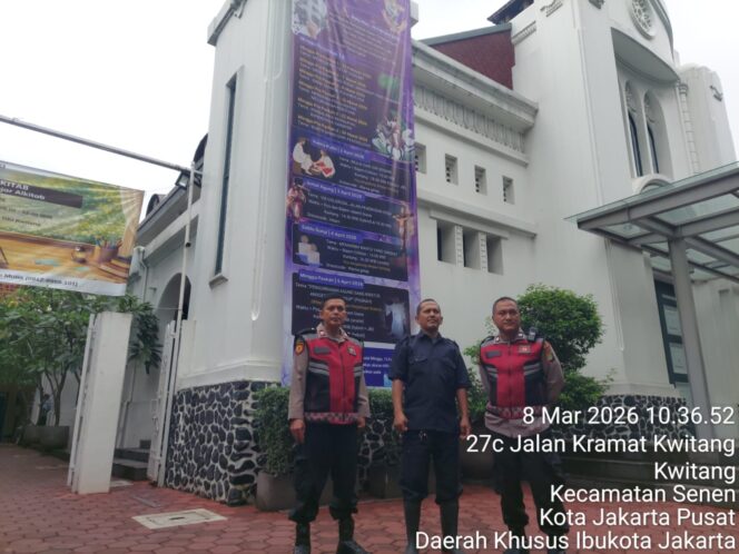 
					Polsek Senen Laksanakan Patroli dan Sambang Dialogis saat Ibadah Minggu Pra Paskah di GKI Kwitang