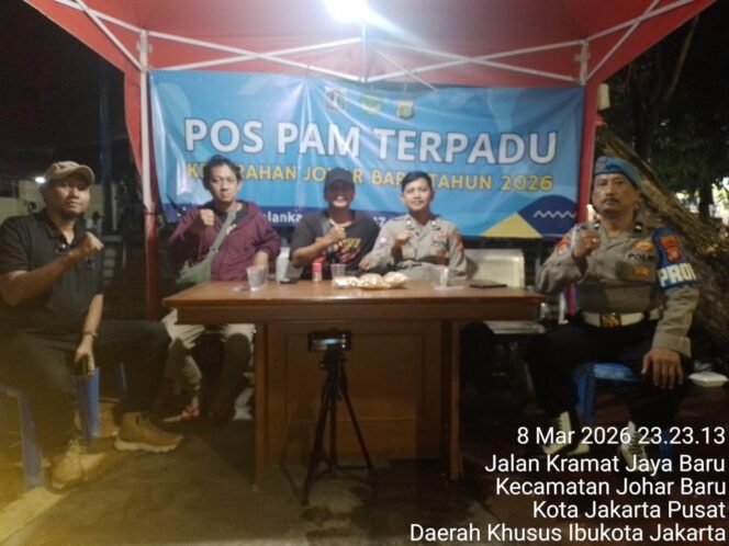 
					Pos Pantau Ramadhan Jotet Siaga, Polisi dan Warga Bersinergi Jaga Keamanan Johar Baru