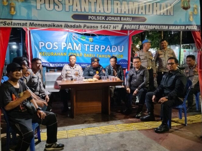 
					Pengamanan Malam Ramadhan Diperketat, Tiga Pilar Cek Pos Pam Jotet Johar Baru
