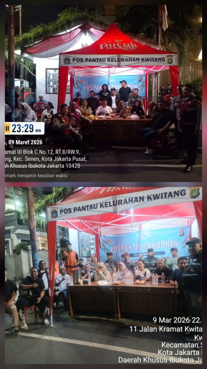 
					Tiga Pilar Senen Pantau Posko Ramadhan di Kwitang, Antisipasi Tawuran dan Gangguan Kamtibmas