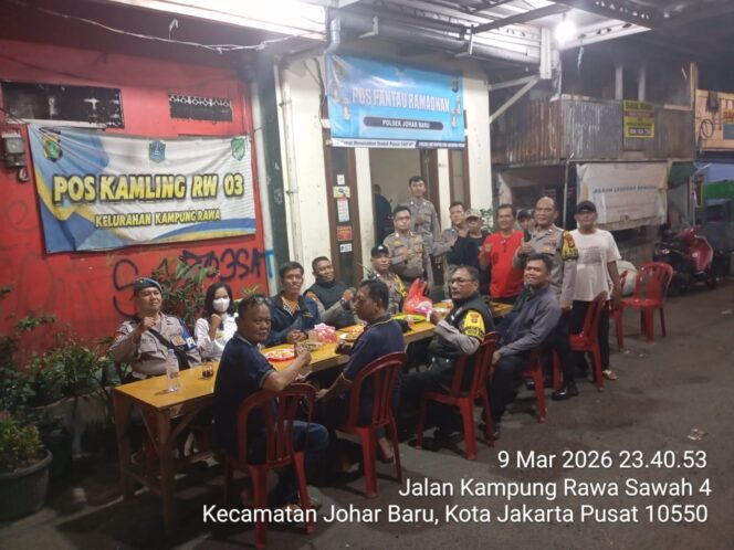 
					Patroli Ramadhan Tiga Pilar, Pengecekan Pos Pantau Johar Baru Siaga Jaga Keamanan Wilayah