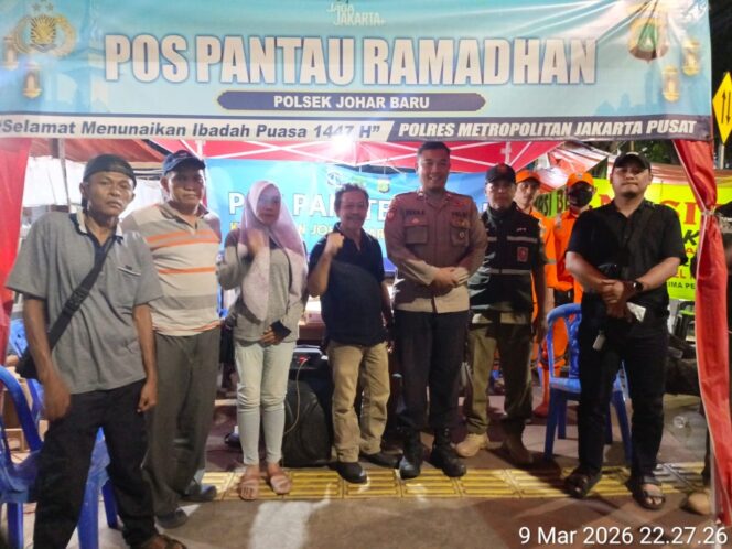 
					Pos Pantau Ramadhan Jotet Siaga, Aparat dan Warga Bersinergi Jaga Keamanan Johar Baru