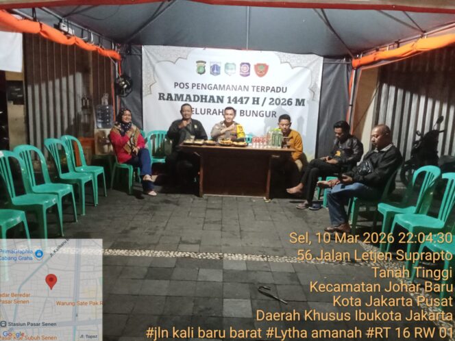 
					Polisi dan Tiga Pilar Siaga di Pos Pantau Ramadhan Bungur, Antisipasi Gangguan Kamtibmas