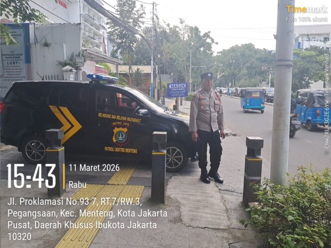 
					Polisi Siaga di Jalan Tambak Menteng, Antisipasi Lintasan Geng Motor Jelang Berbuka Puasa