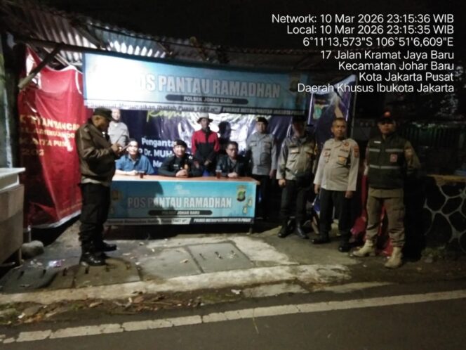 
					Jaga Perbatasan Johar Baru–Paseban Senen, Polisi Perketat Pengamanan Pos Pam Kawi-Kawi Saat Ramadhan