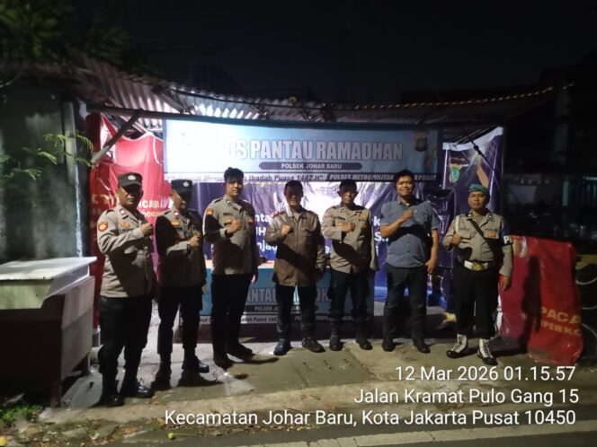 
					Mendekati Idul Fitri 1447 H, Polisi Perkuat Pos Pantau Ramadan di Johar Baru