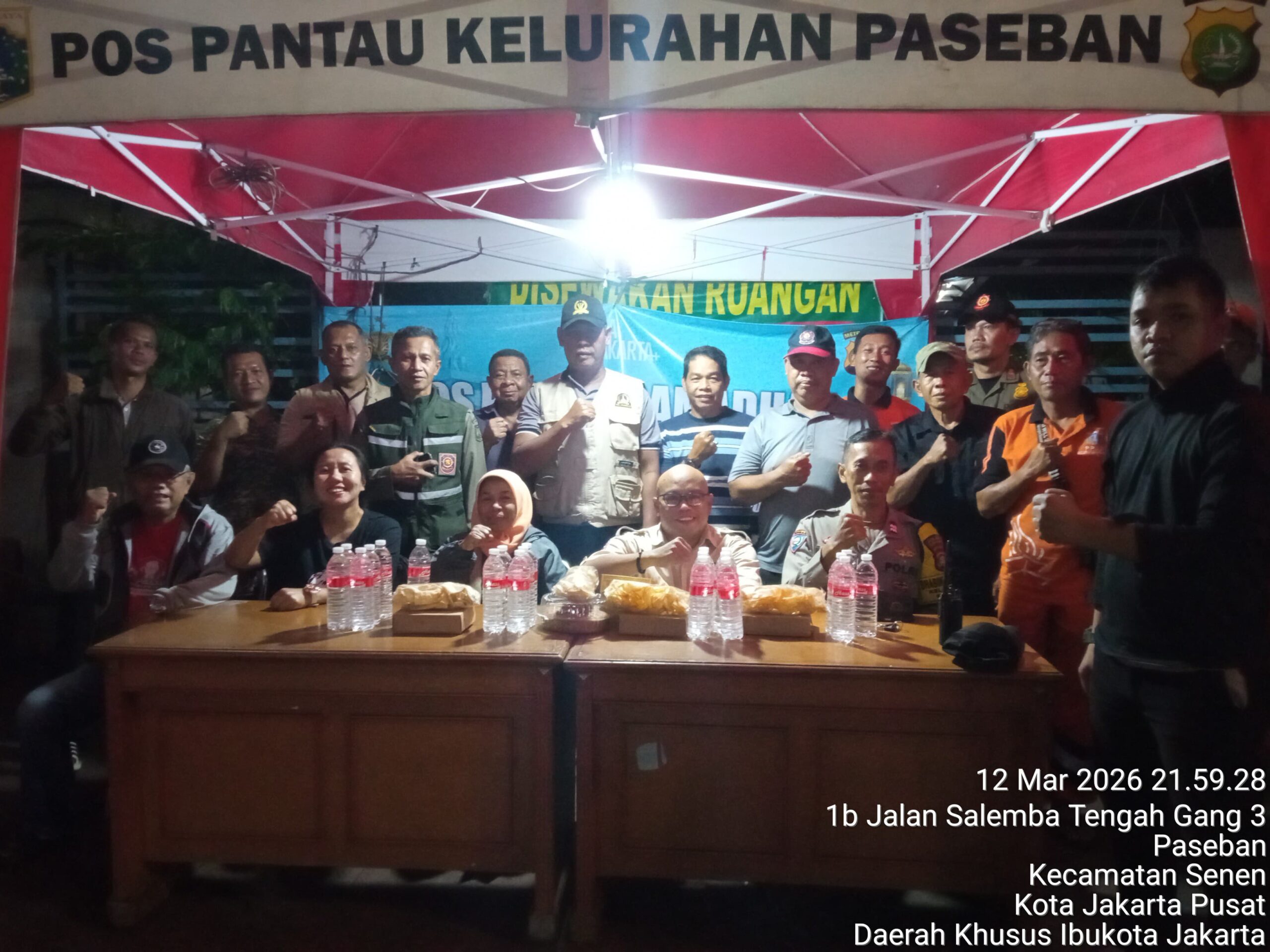 Polisi dan Warga Gelar Pos Pantau Ramadhan di Paseban, Antisipasi Gangguan Kamtibmas