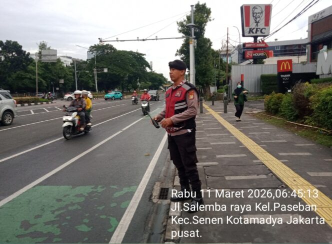 
					Polisi Atur Lalu Lintas Pagi di Salemba Raya, Antisipasi Macet dan Gangguan Kamtibmas