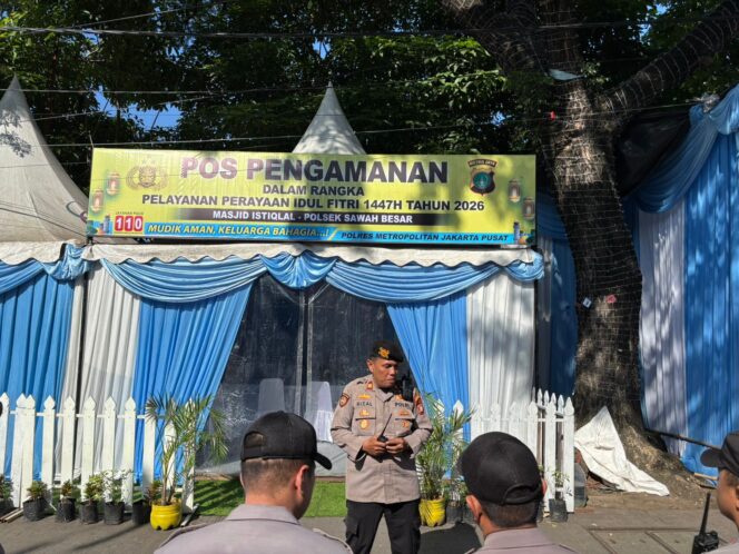 
					Apel Pagi Pengamanan Ops Ketupat Jaya 2026 Digelar di Pospam Masjid Istiqlal