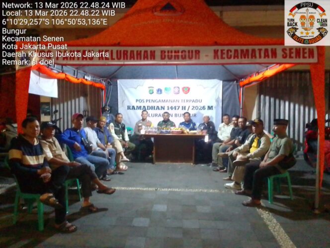 
					Warga dan Tiga Pilar Gelar Pos Pantau Ramadan di Bungur, Antisipasi Tawuran dan Perang Sarung