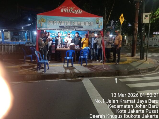 
					Polsek Johar Baru Gelar Yan Pam Pos Pantau Ramadhan 1447 H, Antisipasi Tawuran dan Gangguan Kamtibmas