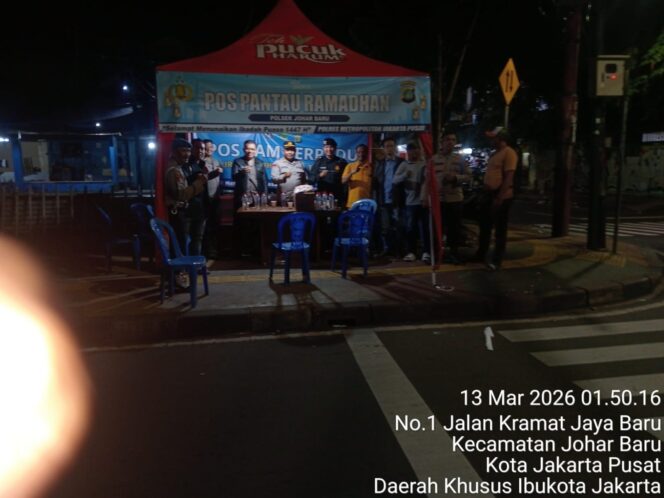
					Patroli Tiga Pilar Cek Pos Pantau Ramadhan JOTET, Pastikan Keamanan Warga Johar Baru Jelang Sahur