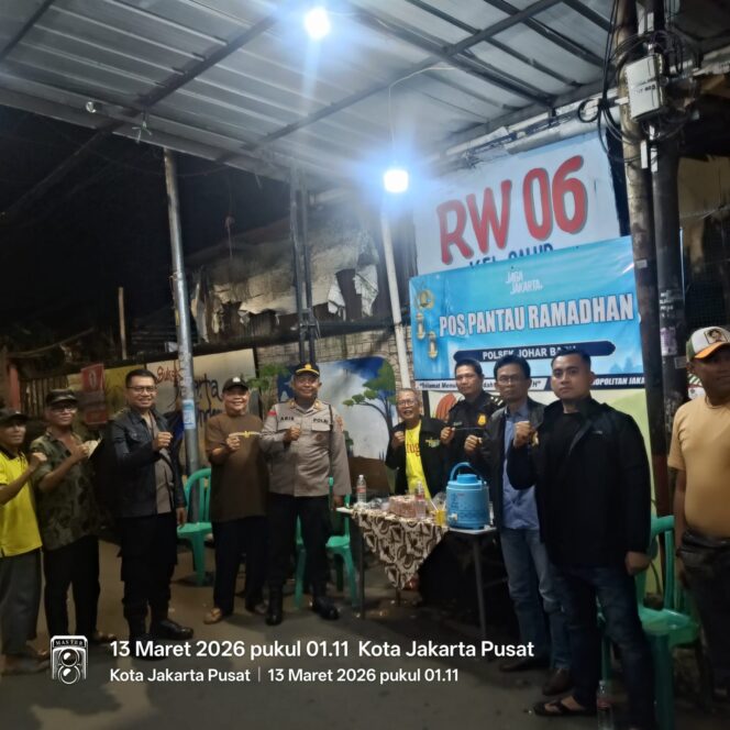 
					Pastikan Keamanan Ramadhan, Patroli Tiga Pilar Cek Pos Pantau Rawa Tengah Johar Baru