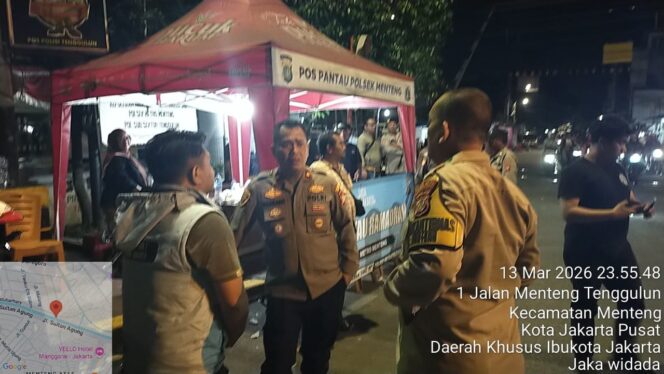 
					Jelang Lebaran, Wakapolsek Menteng Pimpin Patroli Gabungan Cegah Tawuran