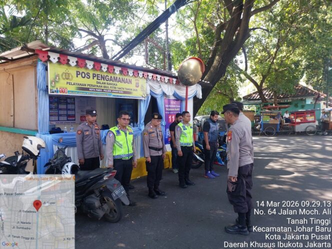 
					Personel Siaga di Pospam Kota Paris, Pengamanan Operasi Ketupat Jaya 2026 Diperkuat