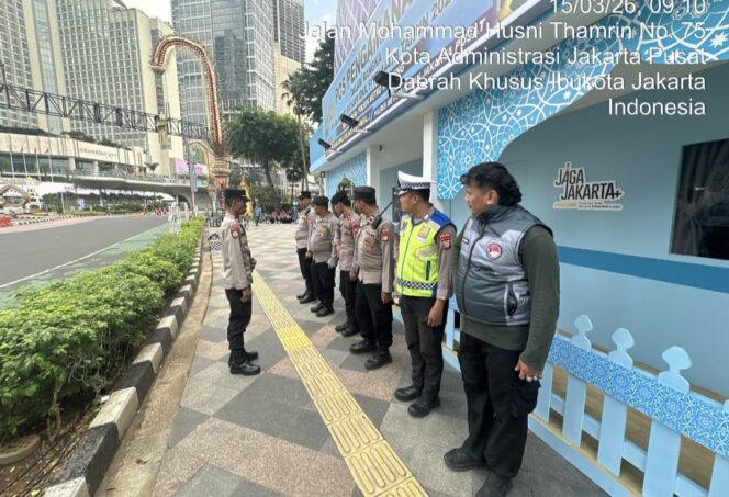 
					Operasi Ketupat Jaya 2026, Polsek Metro Menteng Siagakan Personel Amankan Bundaran HI