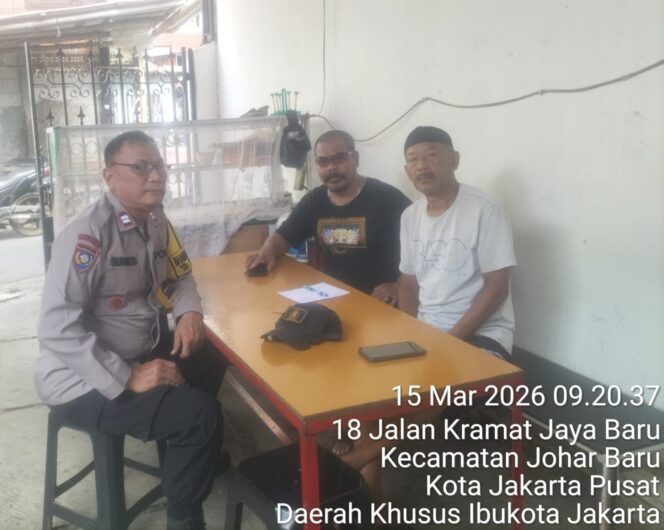 
					Cooling System Ramadhan, Polisi Sambangi Tokoh Masyarakat di Johar Baru