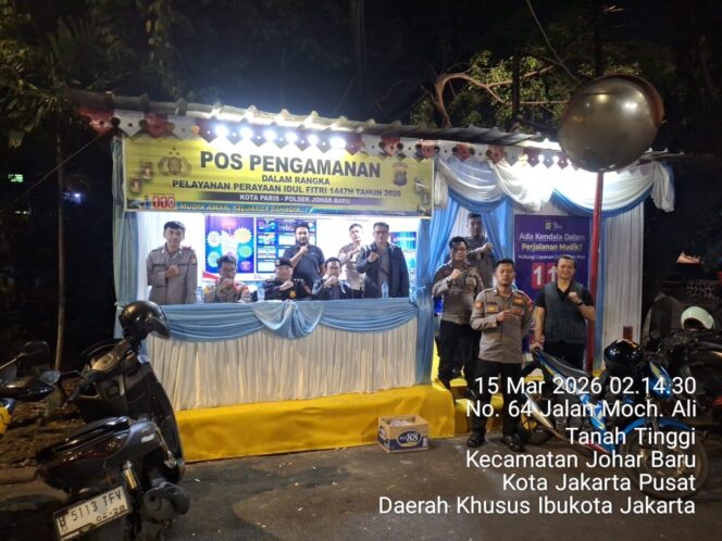 
					Semalam Suntuk Jaga Ramadhan, Personel Gabungan Siaga di Pos Pantau Kota Paris Johar Baru