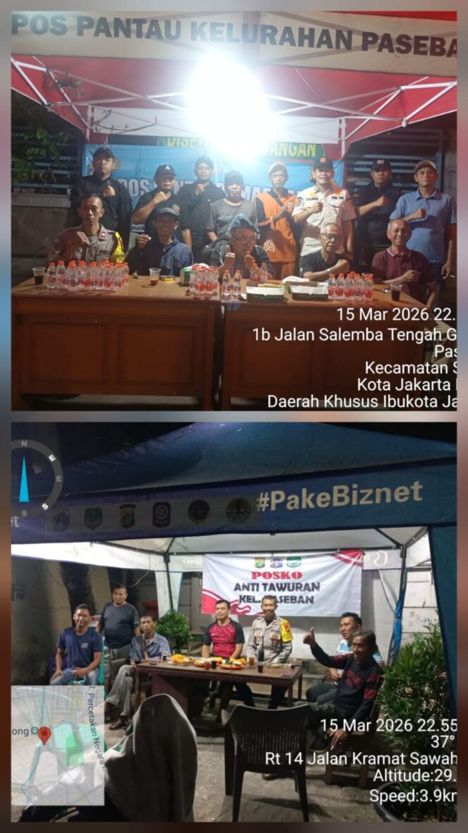 
					Polisi dan Warga Dirikan Pos Pantau Ramadhan di Paseban, Antisipasi Tawuran hingga Gangguan Kamtibmas