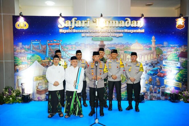 
					Safari Ramadan di Jateng, Kapolri Ajak Seluruh Elemen Bersatu Wujudkan Indonesia Emas 2045