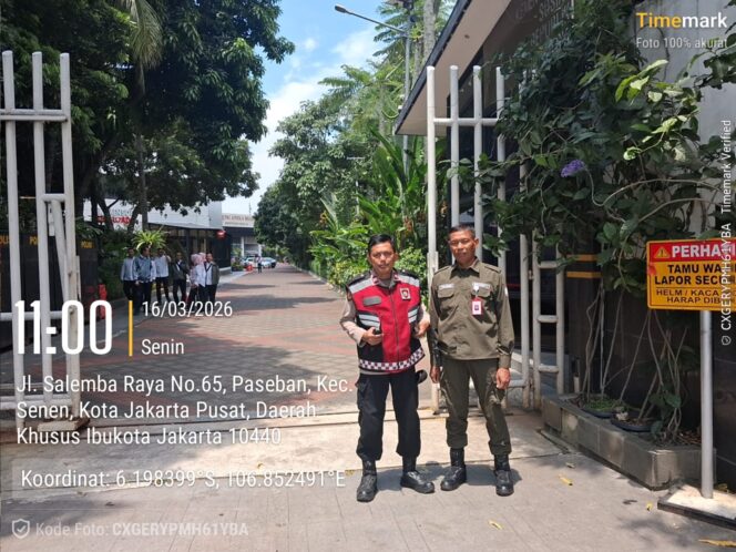 
					Polisi Patroli dan Sambangi Kantor Kemensos di Salemba, Situasi Aman Kondusif