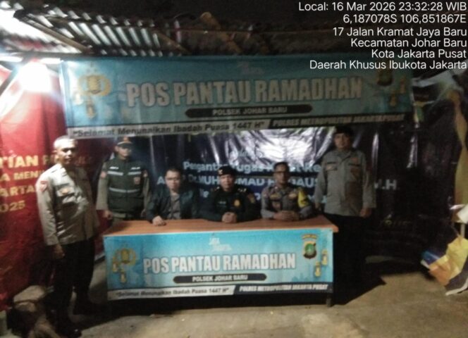 
					Polisi Perkuat Pos Pantau Ramadhan, Antisipasi Guantibmas di Perbatasan Johar Baru–Paseban