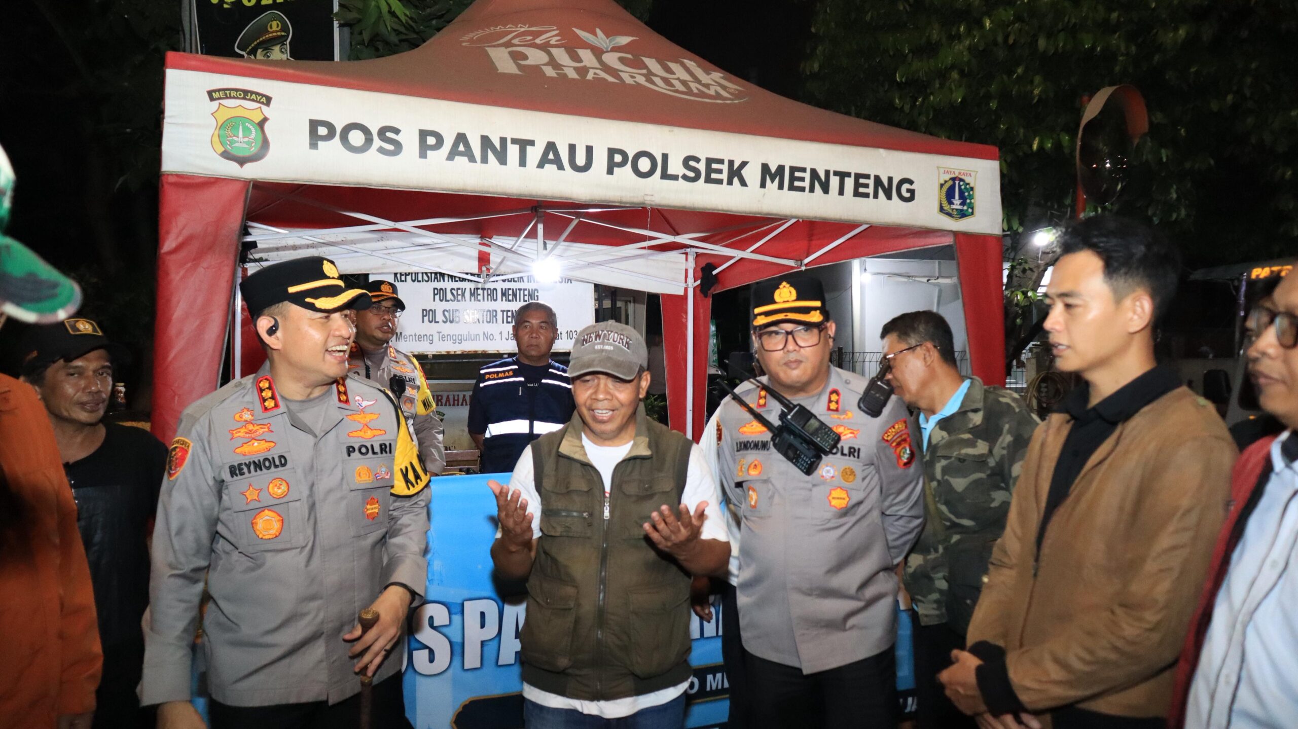 Kapolres Jakpus Cek Kesiapan Pospam Idul Fitri di Menteng, Kapolsek: Personel Siap Amankan Wilayah