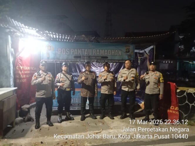 
					Jaga Ramadhan Tetap Kondusif, Polisi Monitoring Pos Pantau Kawi-Kawi di Johar Baru