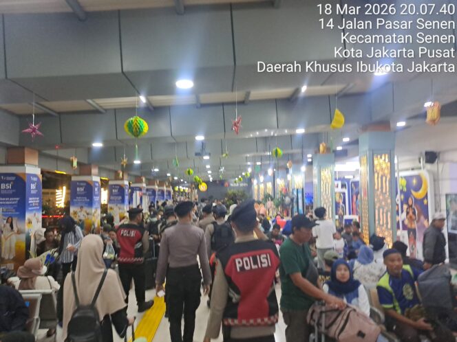 
					Patroli Jalan Kaki Ditingkatkan, Situasi Stasiun Pasar Senen Terpantau Aman dan Kondusif