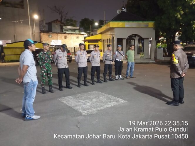 
					Apel Patroli Gabungan Tiga Pilar Digelar, Antisipasi Gangguan Kamtibmas di Johar Baru