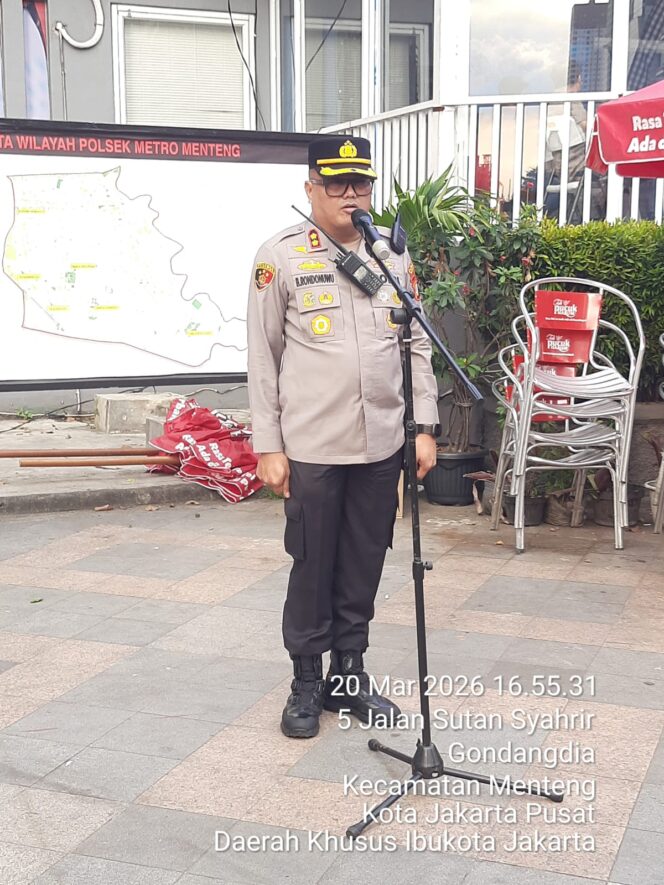 
					Apel Siaga 104 Personel, Polisi Amankan Bedug Kolosal di Bundaran HI Sambut Idul Fitri 1447 H