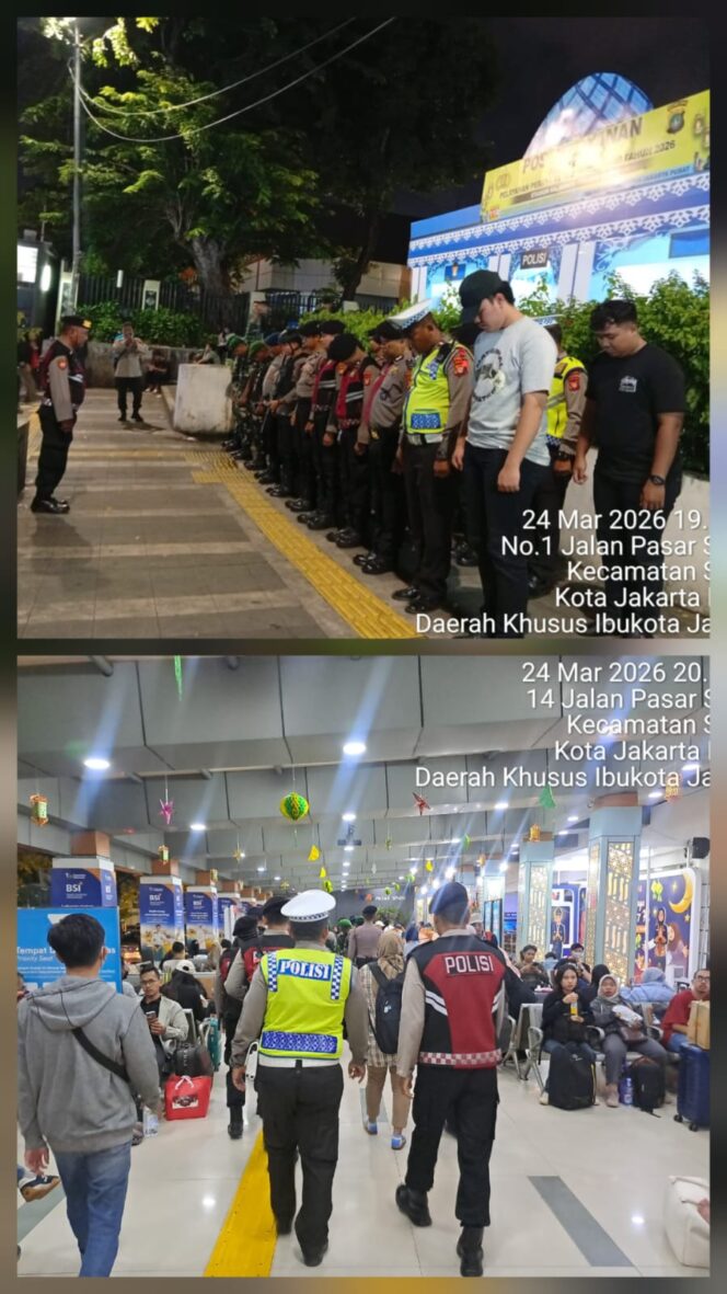 
					Apel Pengamanan dan Patroli Arus Balik Lebaran 2026 di Stasiun Senen Berjalan Kondusif