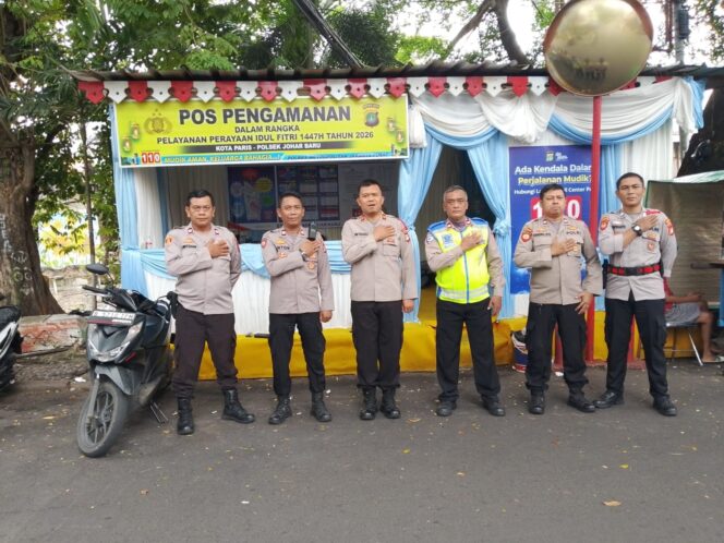 
					Personel Pospam Ketupat Jaya 2026 Disiagakan, Situasi Kota Paris Johar Baru Kondusif