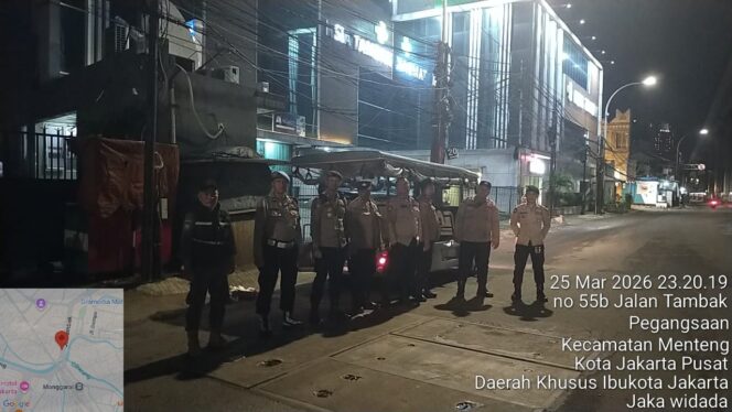 
					Patroli 3 Pilar Menteng Sisir Perbatasan Tambak–Manggarai, Antisipasi Tawuran Warga