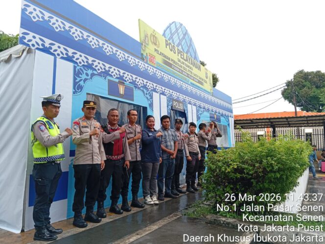 
					Kunjungan Kasubdit Bintiksos PMJ dan Pengecekan Propam Polres Metro Jakarta Pusat di Posyan Stasiun Senen, Situasi Kondusif